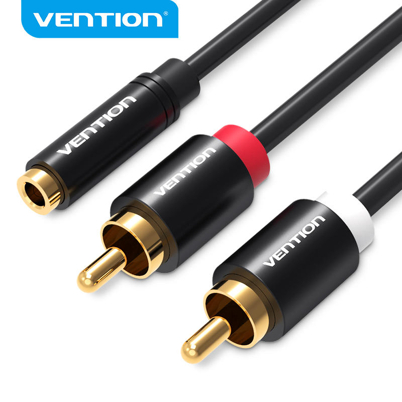 Home Cinema Beamer - Vention 3,5-mm-Klinkenstecker auf 2RCA-Stecker Audio-Adapterkabel für
