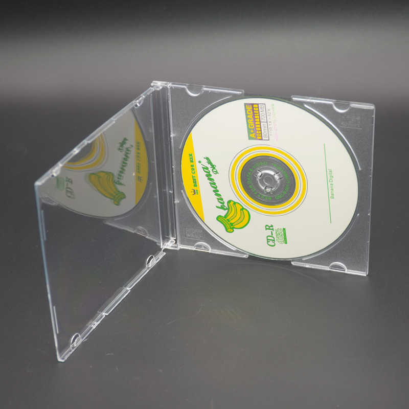 Home Cinema Portable - Transparentes Kunststoff-DVD-Gehäuse, tragbare CD-Aufbewahrungsbox, ultradünne CD-Box