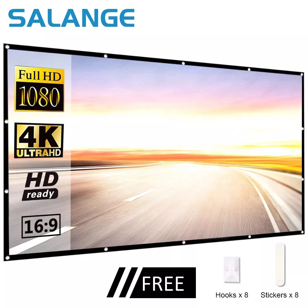 Home Cinema Blanc - Salange beamer screen Projektion Bildschirm Tragbare