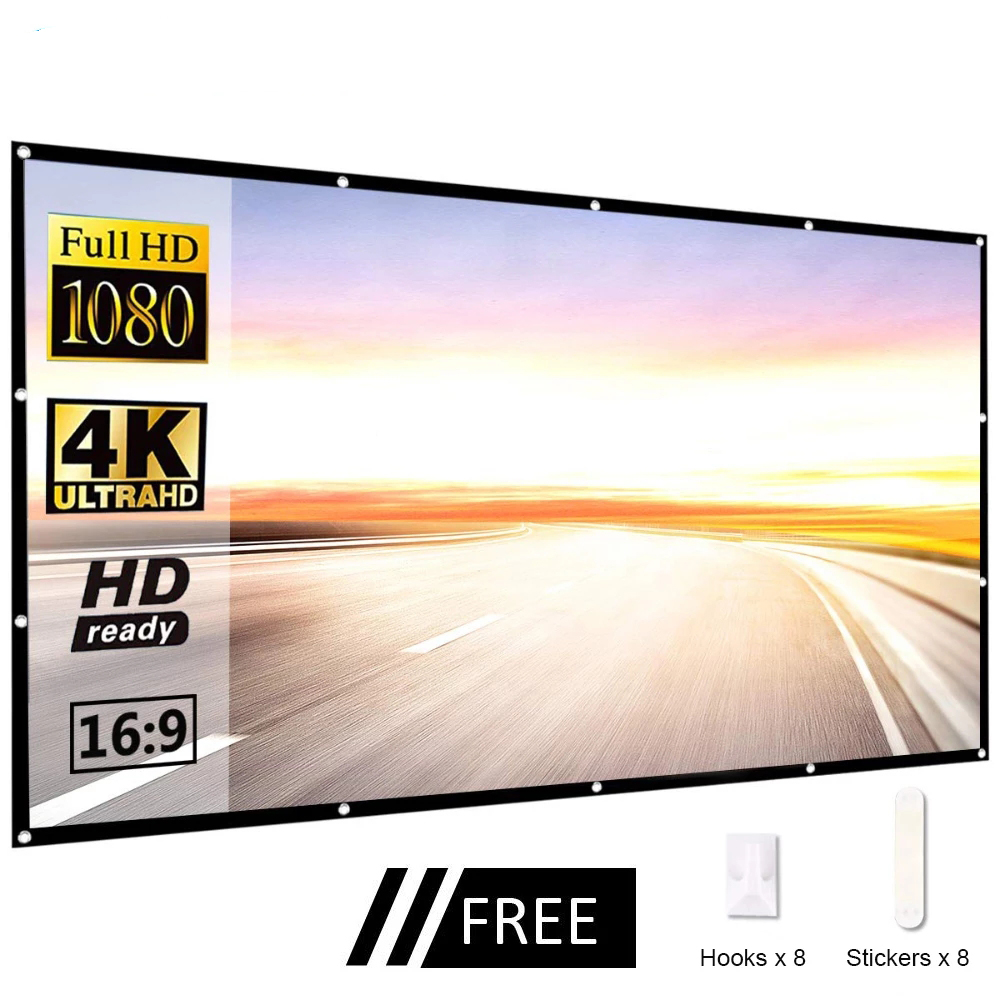 Home Cinema Blanc - 60 84 100 120 150 Zoll