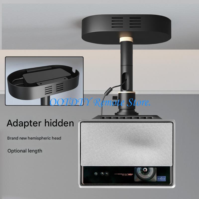 Projector Mount Ceiling - Deckenhalterung für Projektoren, 1/4 Gewinde, 360-Grad-Drehung,