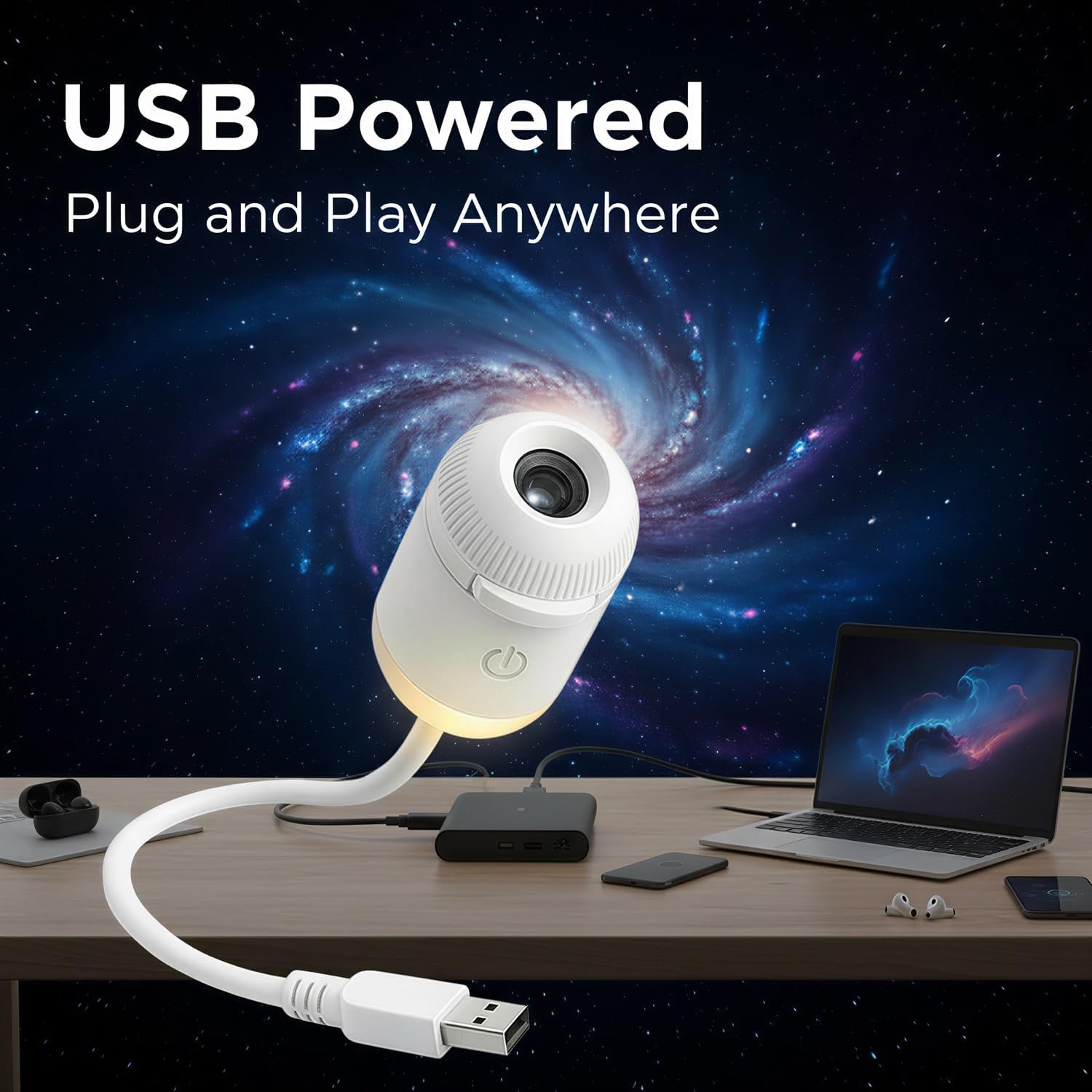 Projector Mount Ceiling - Galaxy-Projektor Nachtlicht, Sternenprojektor USB LED Sternenhimmel
