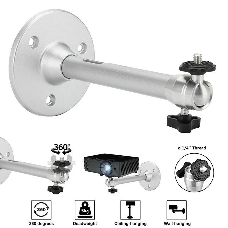 Projector Mount Ceiling - Salange Projektorhalterung 360 ° Drehbare Decken-