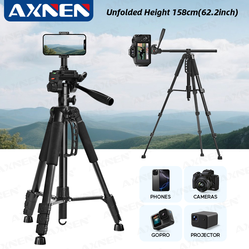 Home Cinema Portable - Professionelles Stativ aus Aluminium, 62 Zoll,