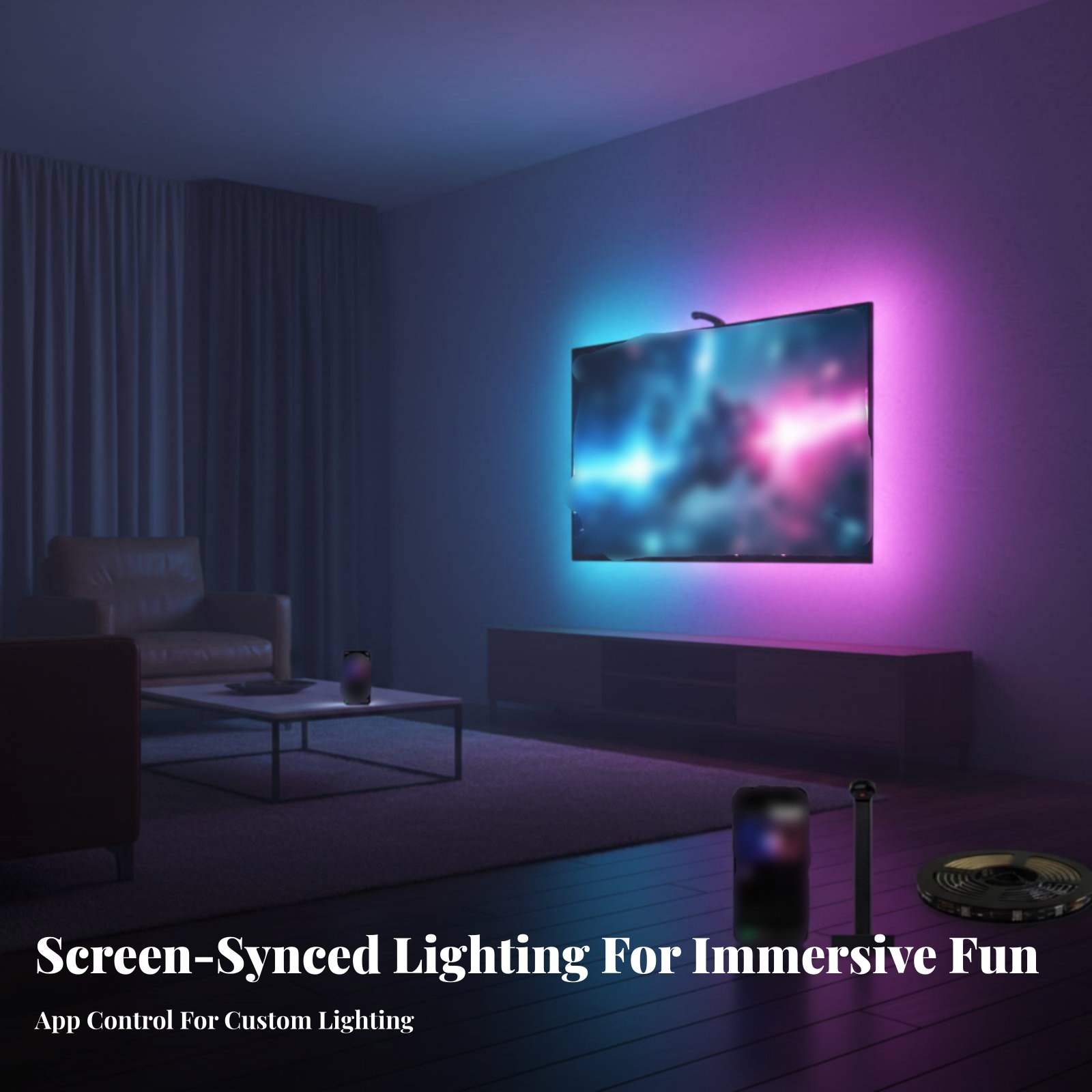 Bildschirmsynchronisierter Bel – Ambient Light Strip Tv Bewertung und Preis