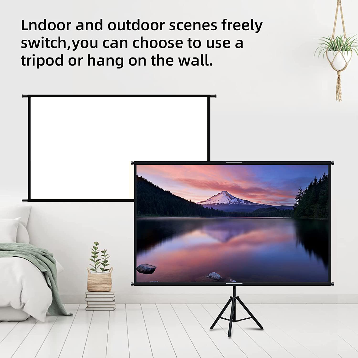 VEIDADZ Projektorleinwand mit  – Home Cinema Blanc Bewertung und Preis