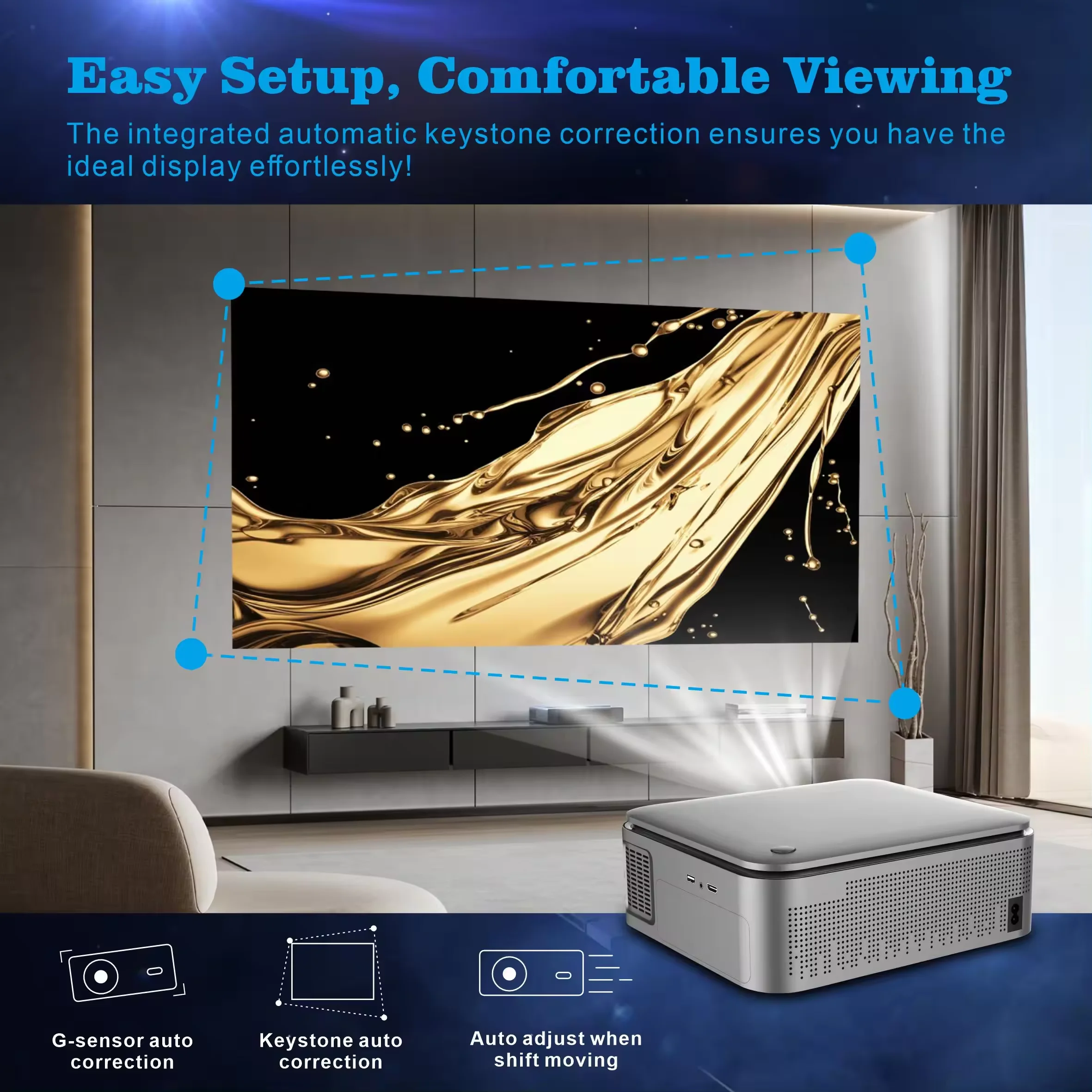 Neuer HD 1080P Projektor HY450 – Home Cinema Portable Bewertung und Preis