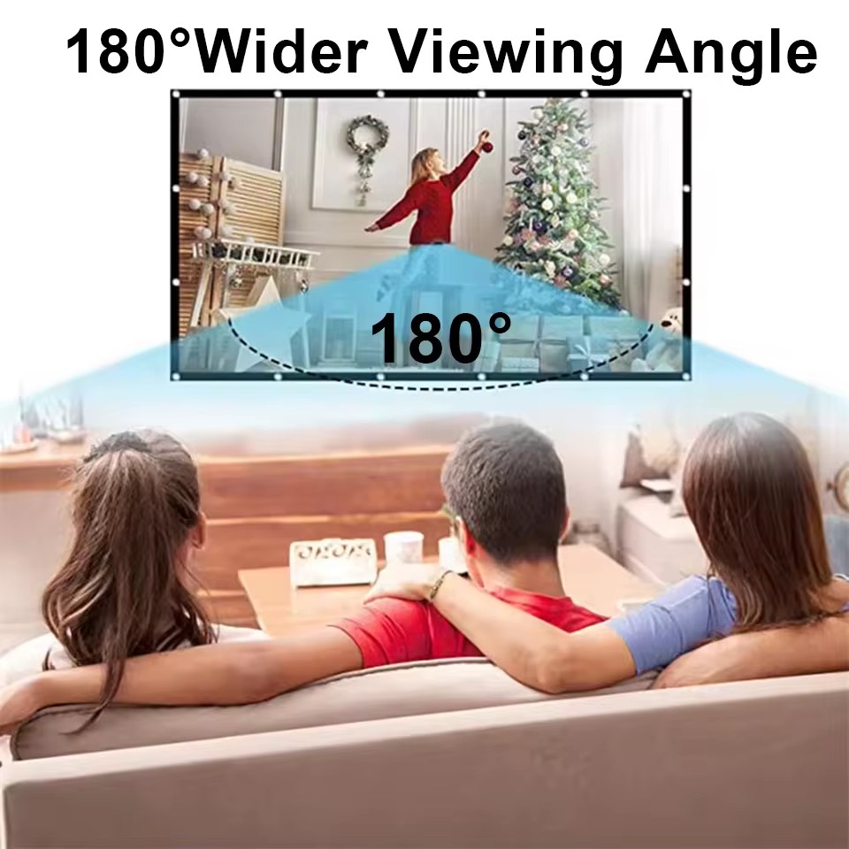 XIAOHUI 60-180 Zoll Projektor- – Home Cinema Blanc Bewertung und Preis