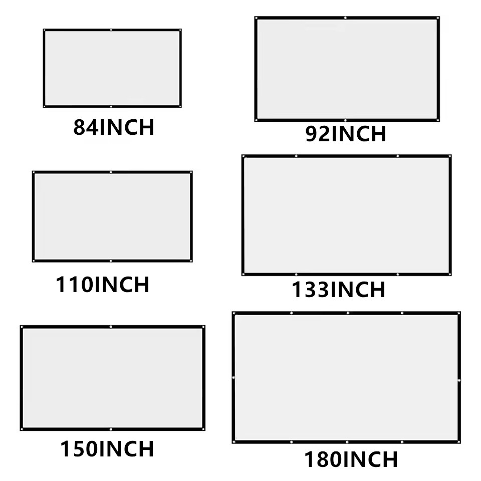 XIAOHUI 60-180 Zoll Projektor- – Home Cinema Blanc Bewertung und Preis
