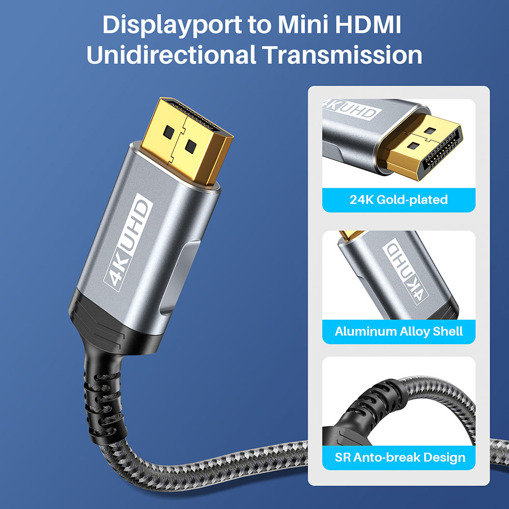 DisplayPort-zu-Mini-HDMI-Kabel – Home Cinema Portable Bewertung und Preis