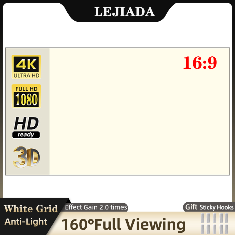 Lejiada Projektor Leinwand 60- – Home Cinema Blanc Bewertung und Preis