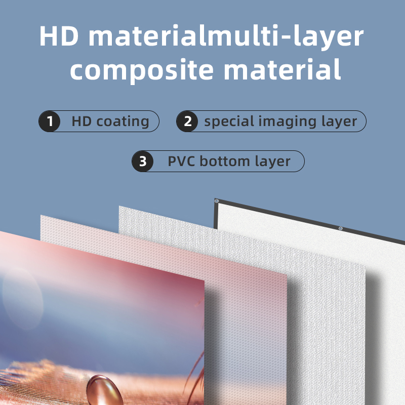 Lejiada Projektor Leinwand 60- – Home Cinema Blanc Bewertung und Preis
