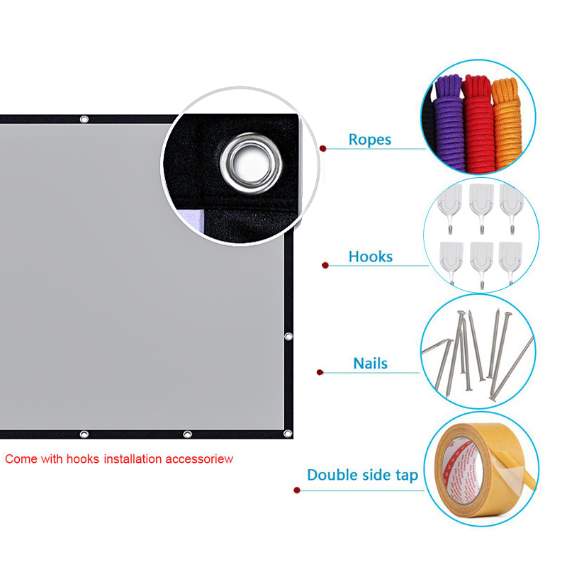 LEJIADA Projektor-Leinwand, 60 – Home Cinema Blanc Bewertung und Preis