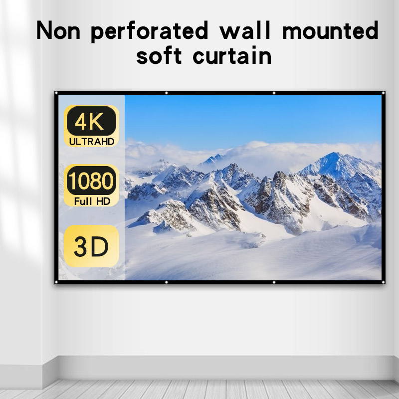 Einfach zusammenklappbare Proj – Home Cinema Blanc Bewertung und Preis