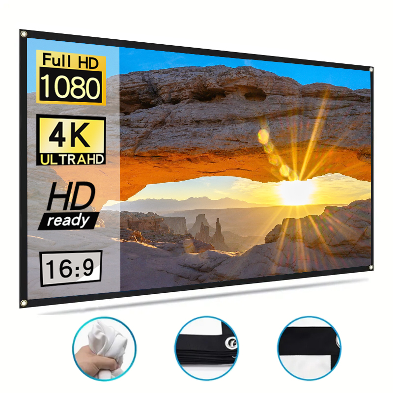 Einfach zusammenklappbare Proj – Home Cinema Blanc Bewertung und Preis
