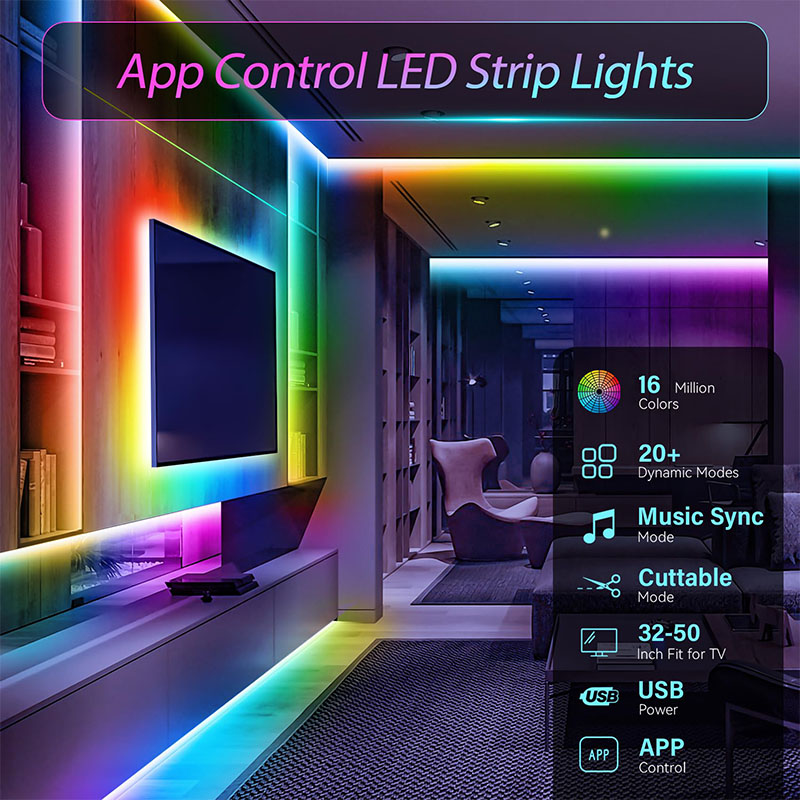 USB RGB LED-Streifen SMD3535 M – Ambient Light Strip Tv Bewertung und Preis
