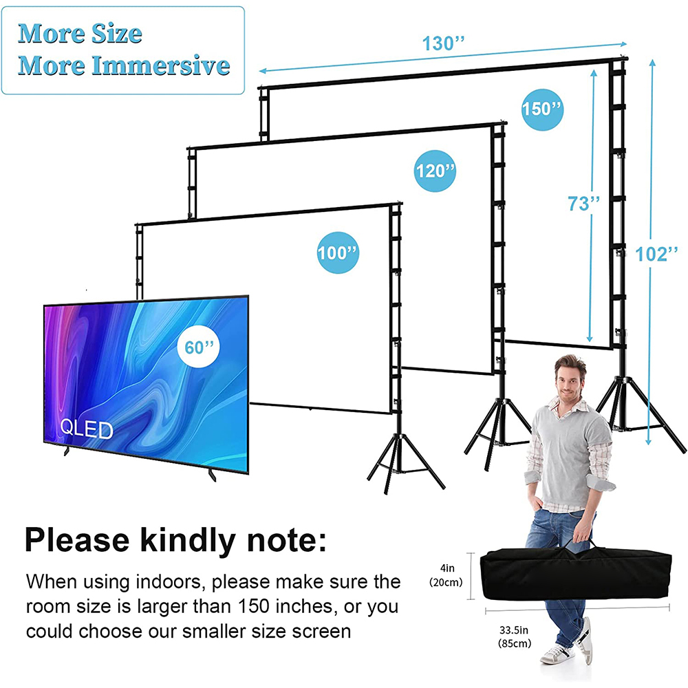 Veidadz Projektions wand mit S – Home Cinema Blanc Bewertung und Preis