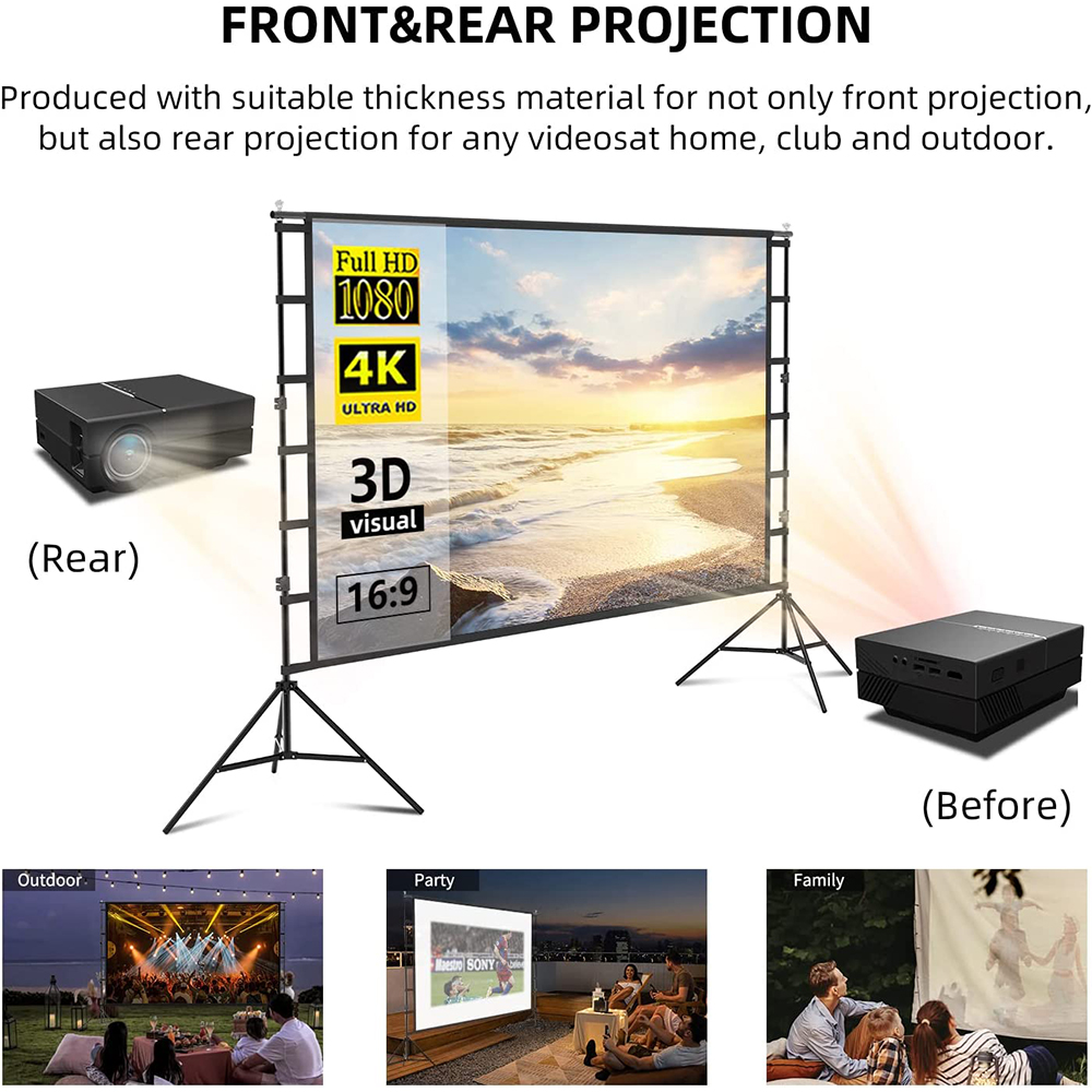 Veidadz Projektions wand mit S – Home Cinema Blanc Bewertung und Preis