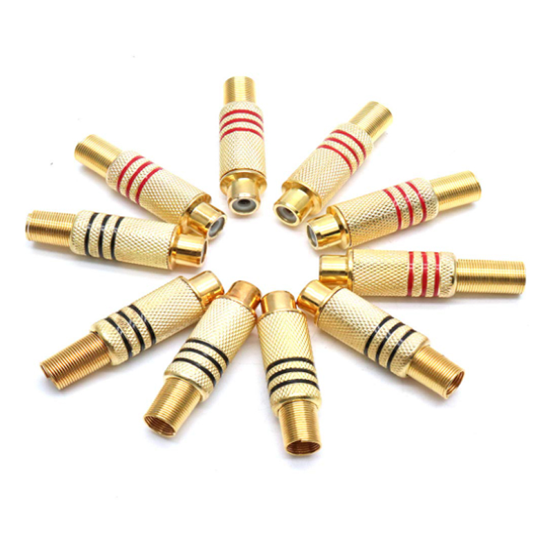 4 Stück RCA-Stecker Vergoldet  – Home Cinema Beamer Bewertung und Preis