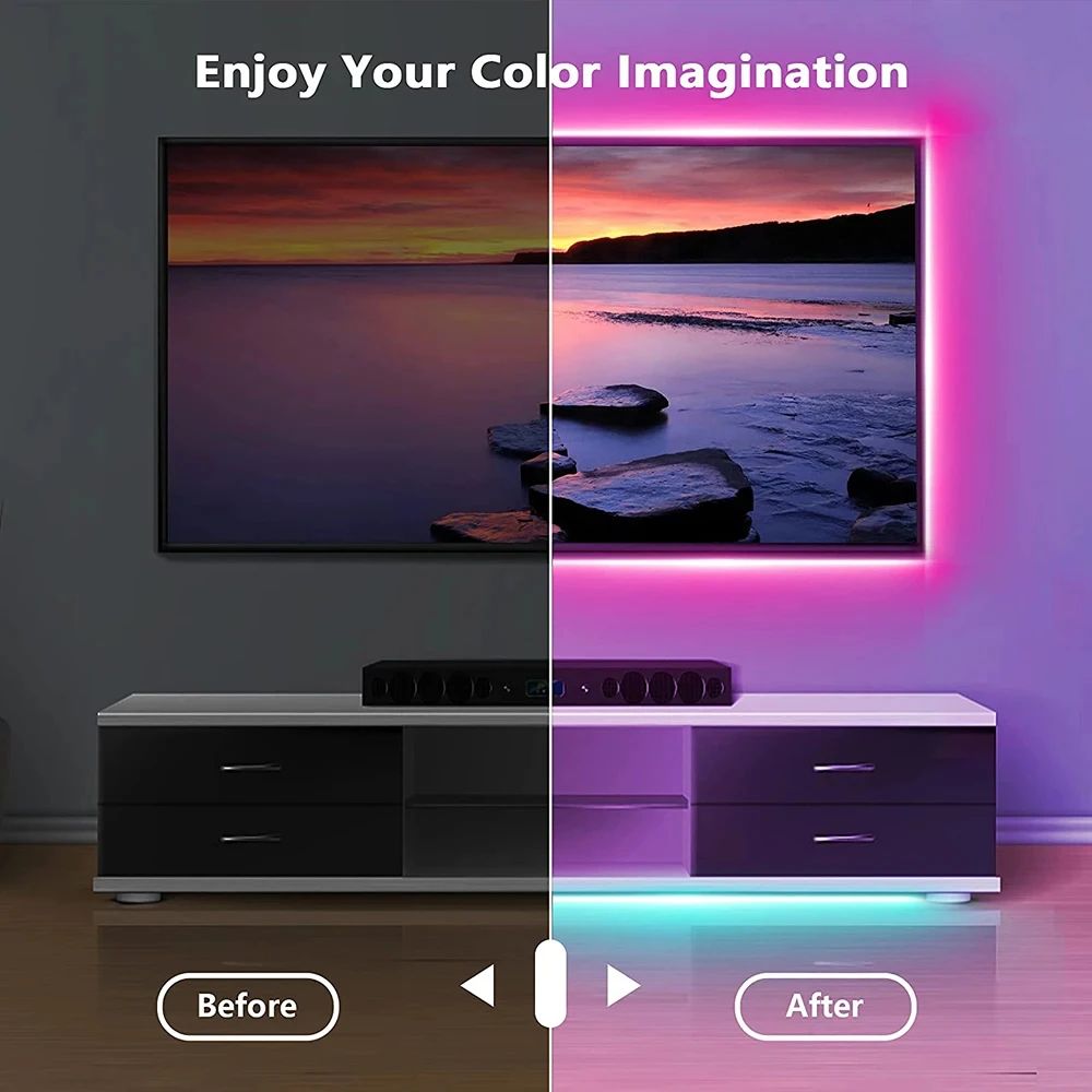 RGB LED-Lichtband mit Bluetoot – Ambient Light Strip Tv Bewertung und Preis